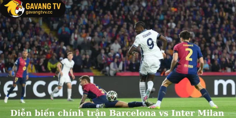 Diễn biến chính trận Barcelona vs Inter Milan